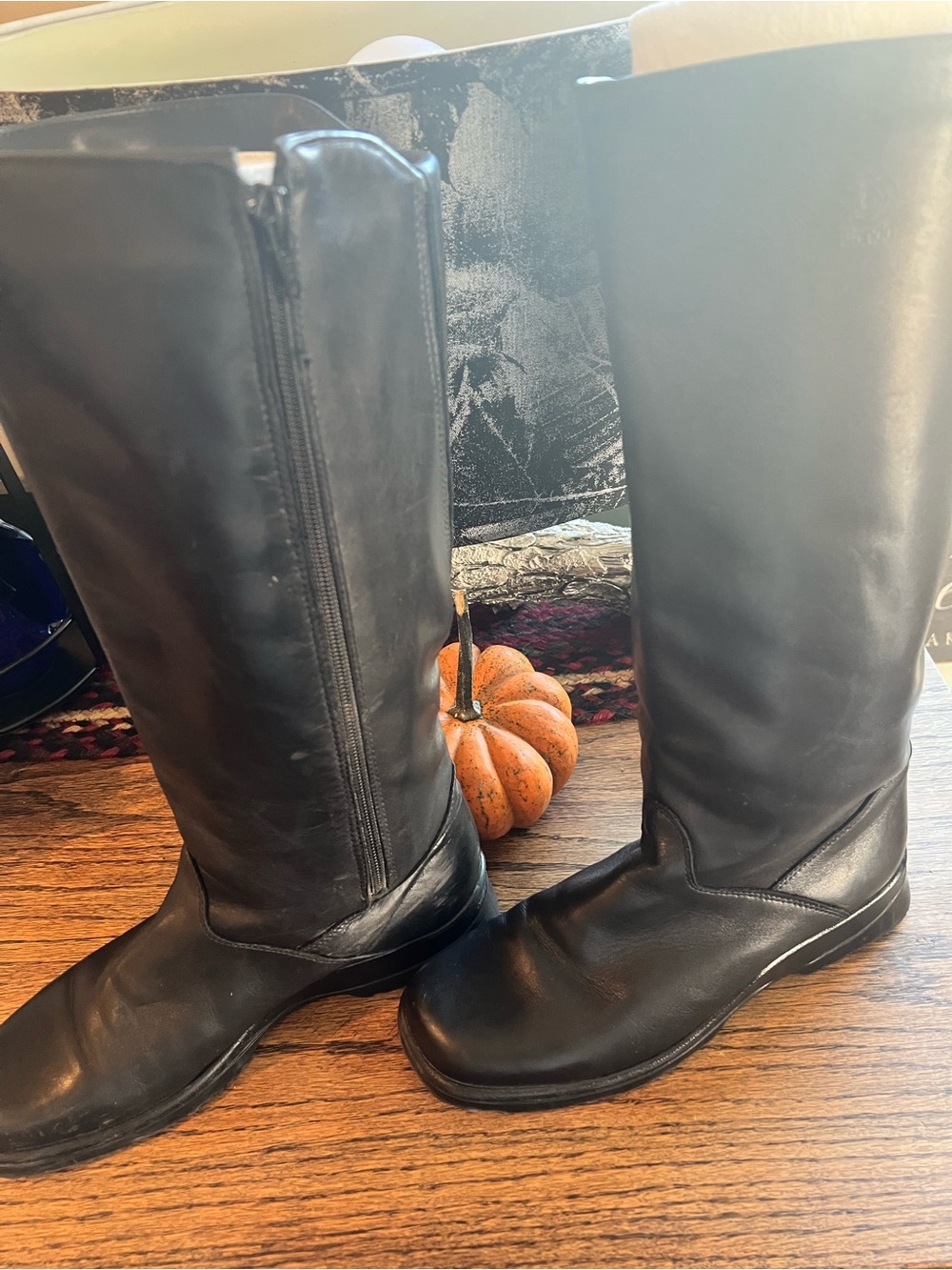 Blondo black leather waterproof boots wide calf size 8.5 Canada